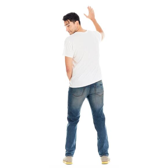 The Perfect Jean NYC OG Stretch Athletic Fit Denim Jeans Mens 40x32 Light Blue - Picture 4 of 12